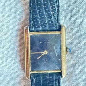 Carter Cartier Must de Cartier Tank watch.